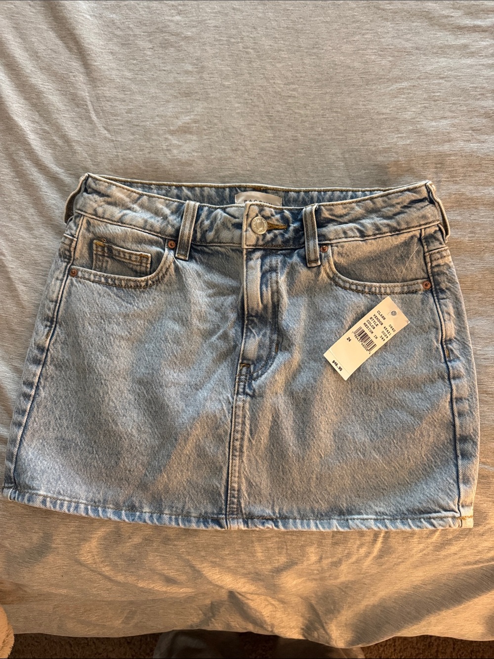 PacSun Light Blue Denim Mini Skirt